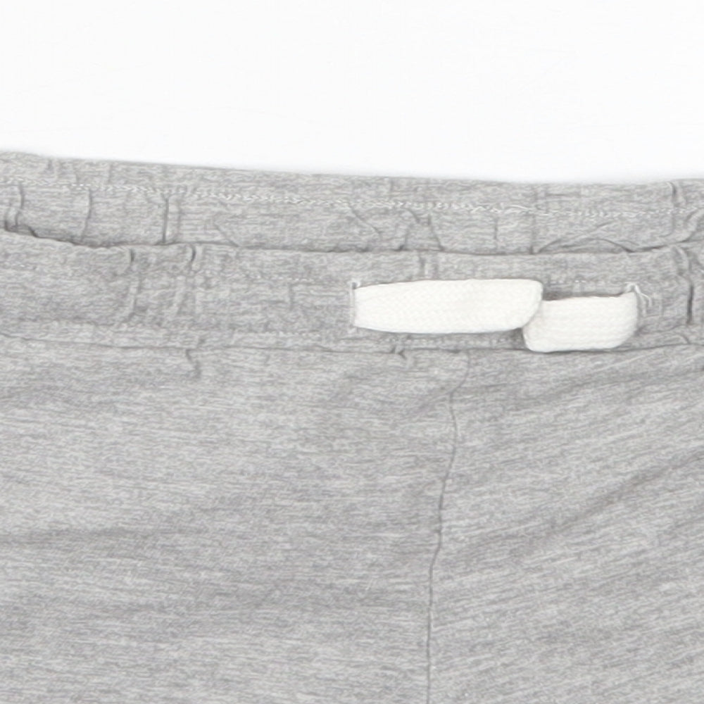 New Look Womens Grey  Cotton Sweat Shorts Size 16  Regular Drawstring