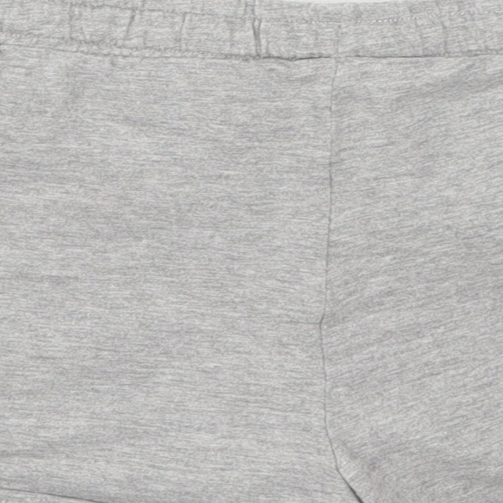 New Look Womens Grey  Cotton Sweat Shorts Size 16  Regular Drawstring