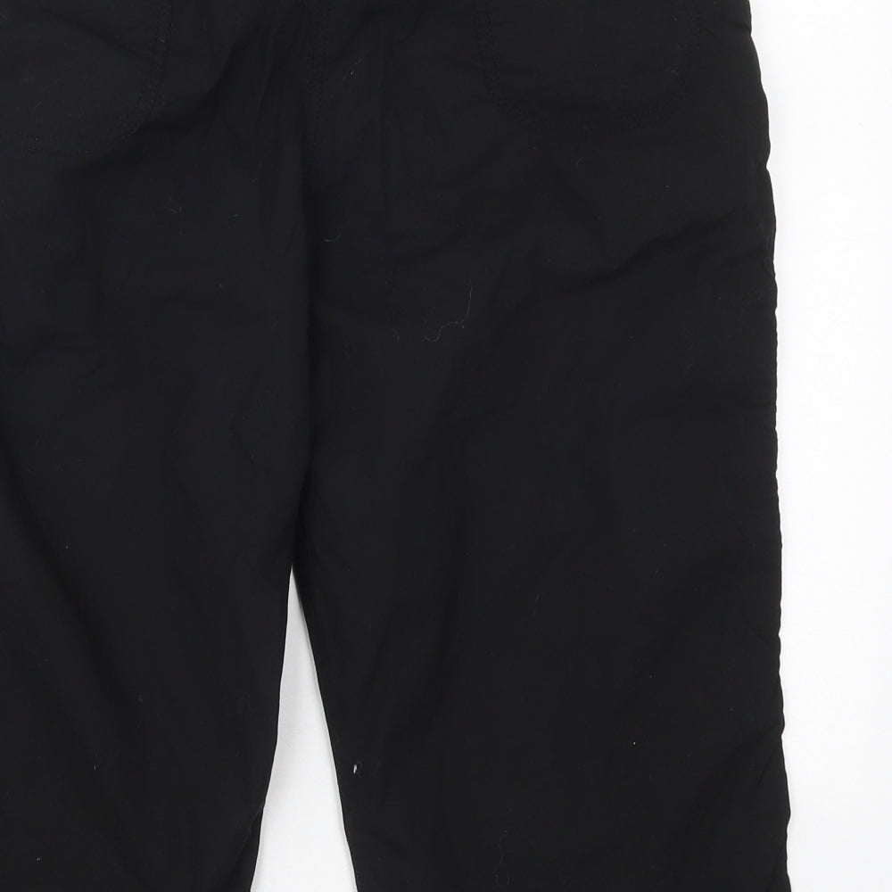 NEXT Womens Black  Cotton Cargo Trousers Size 14  Regular Button