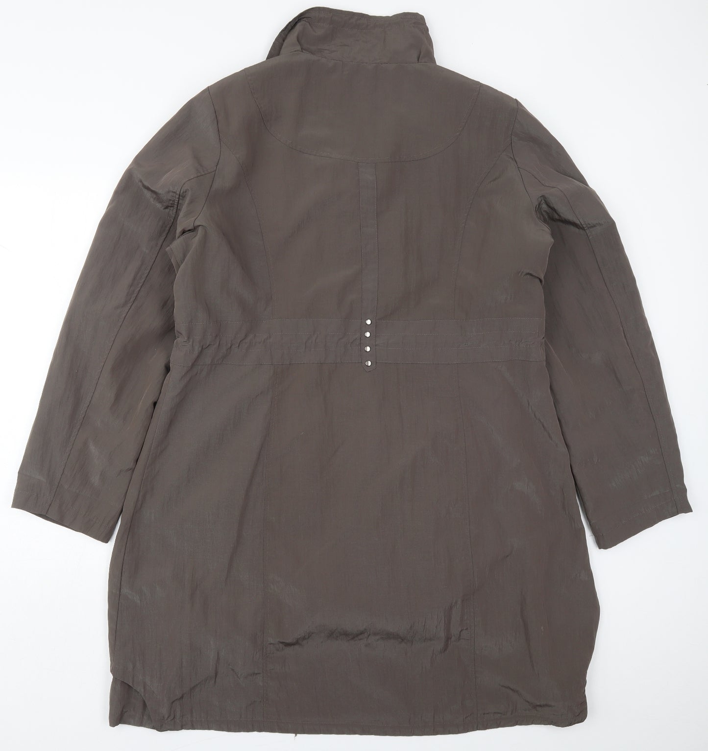 Franstyle Womens Brown   Overcoat Coat Size 22  Zip