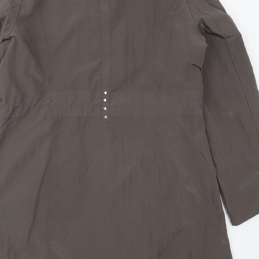 Franstyle Womens Brown   Overcoat Coat Size 22  Zip