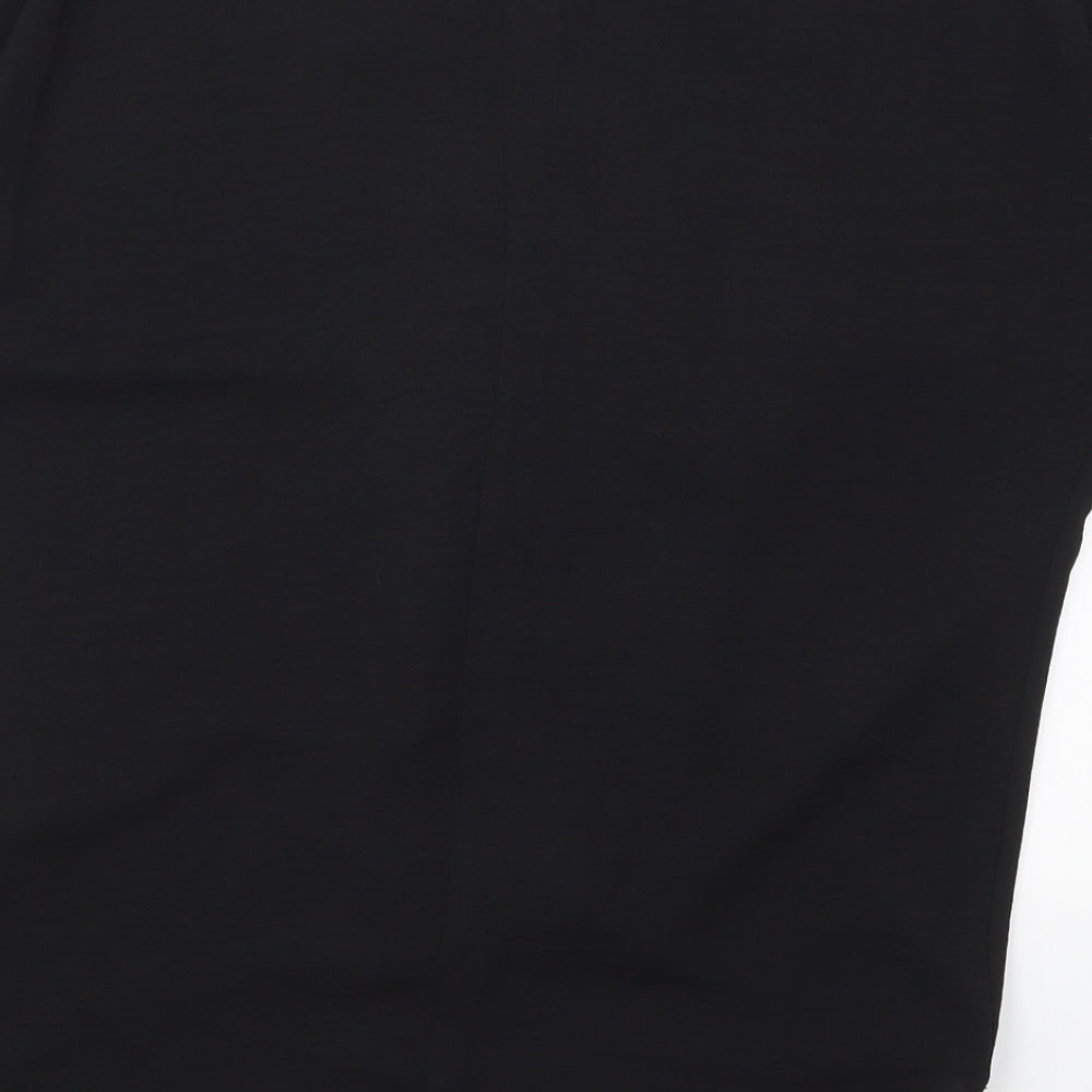 Primark Womens Black  Polyester Basic Blouse Size 6 V-Neck