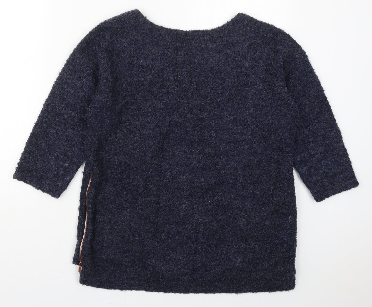 NEXT Womens Blue Round Neck  Polyester Pullover Jumper Size 12