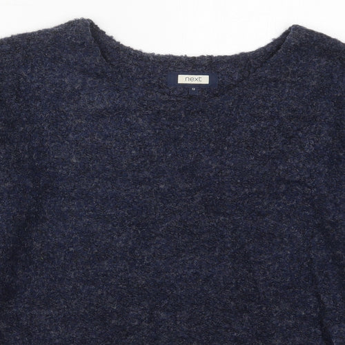 NEXT Womens Blue Round Neck  Polyester Pullover Jumper Size 12