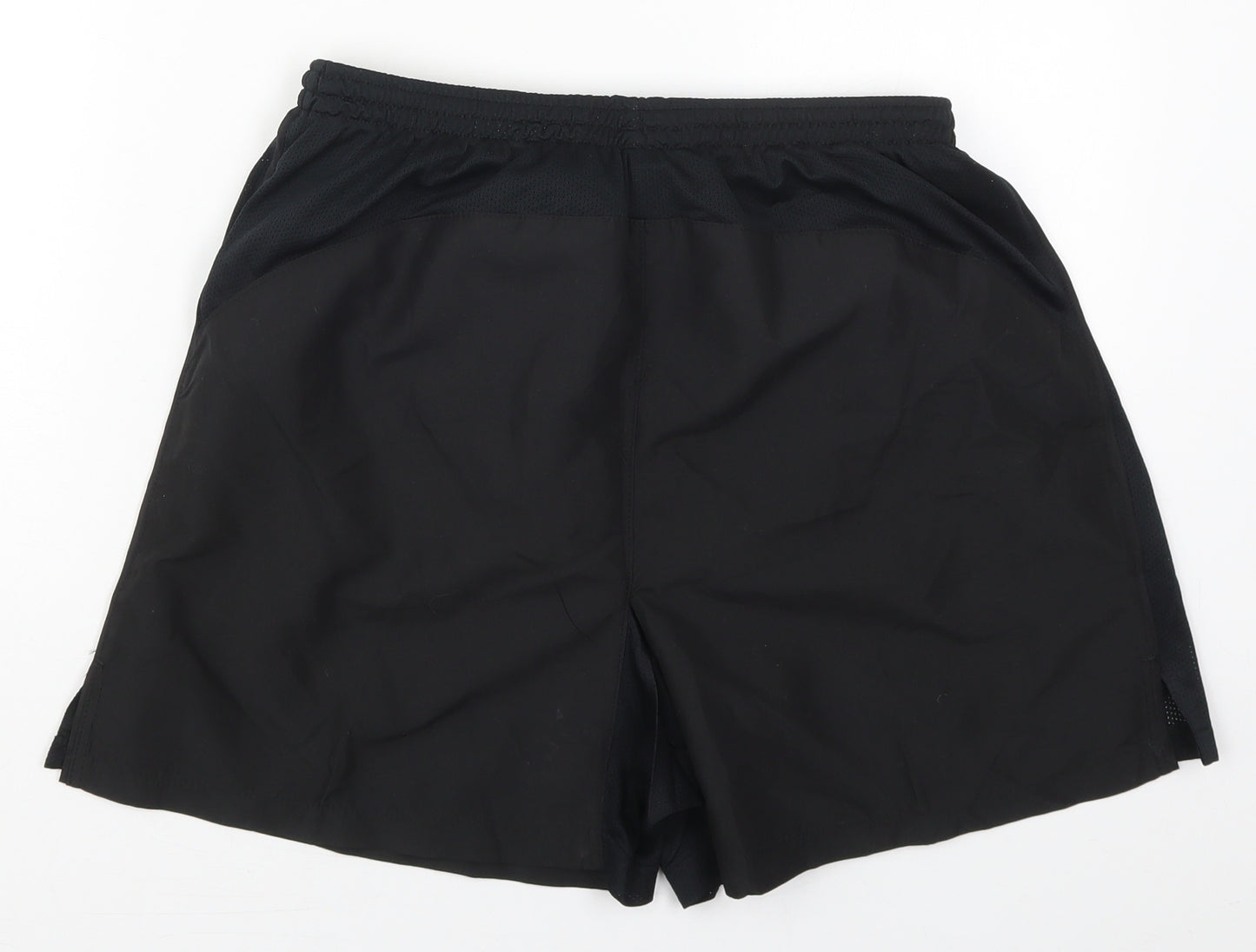 Tombo Mens Black  Polyester Athletic Shorts Size M  Regular Drawstring