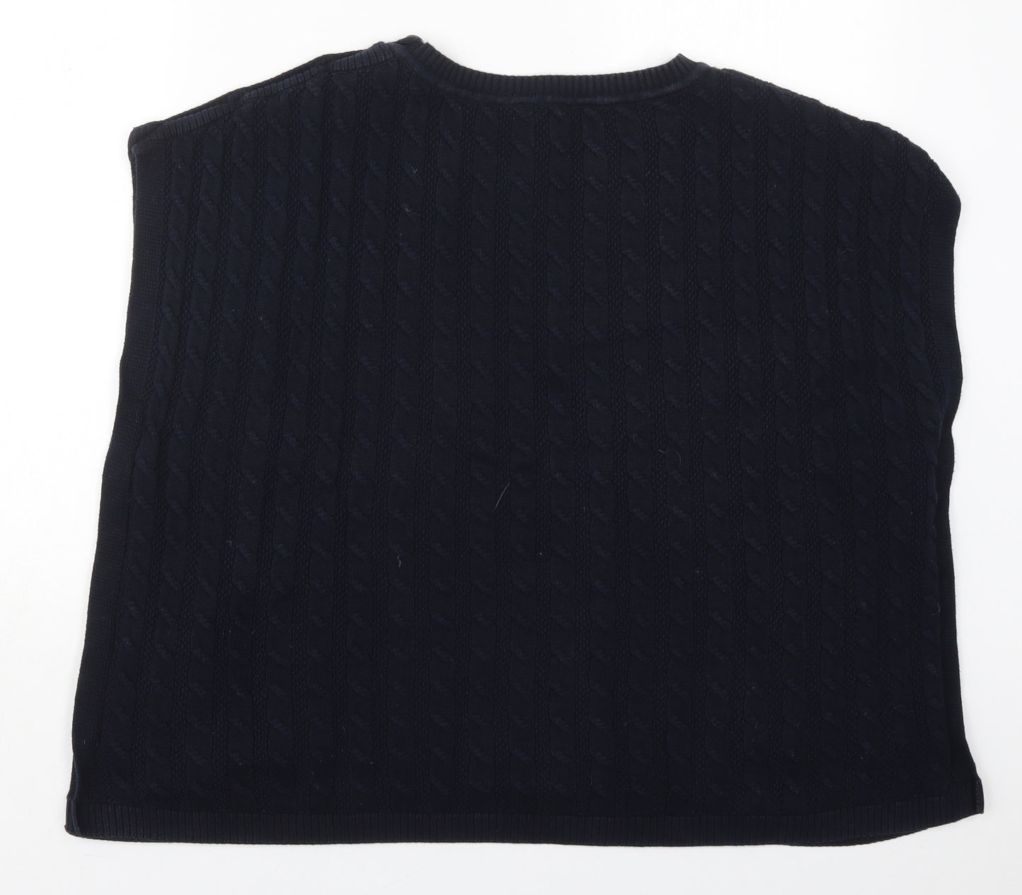 Barbour Womens Blue Boat Neck  Cotton Pullover Jumper Size 10