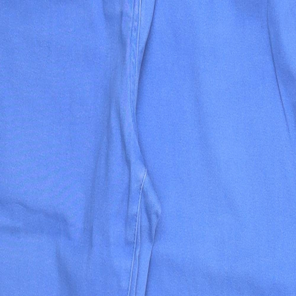 Damart Womens Blue  Cotton Straight Jeans Size 18 L28 in Regular Button