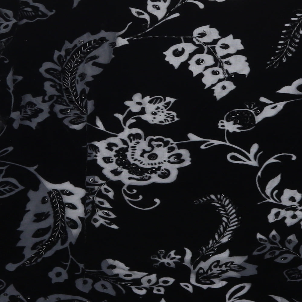 EAST Womens Black Floral  Jacket  Size 14