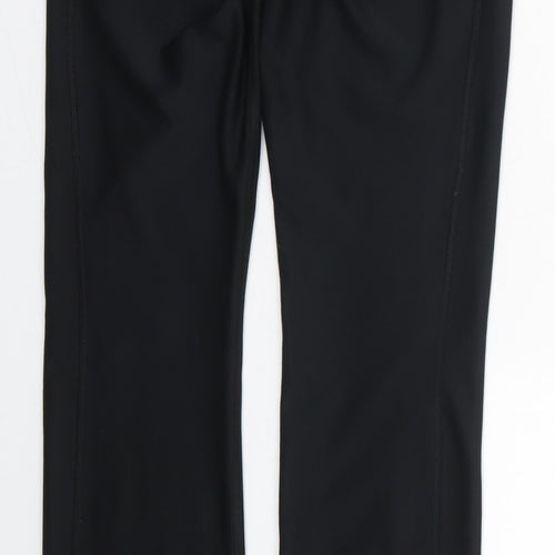 Nike Womens Black  Polyester Track Pants Trousers Size XS L31 in Regular