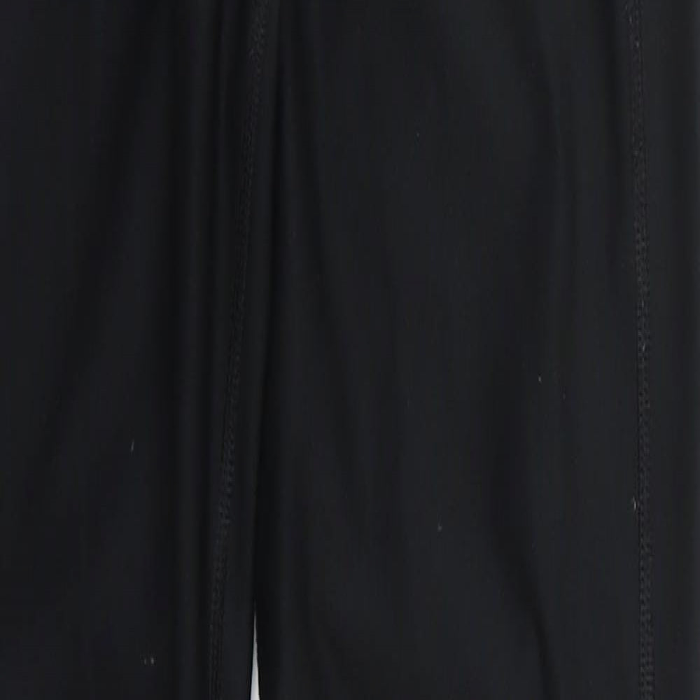 Nike Womens Black  Polyester Track Pants Trousers Size XS L31 in Regular