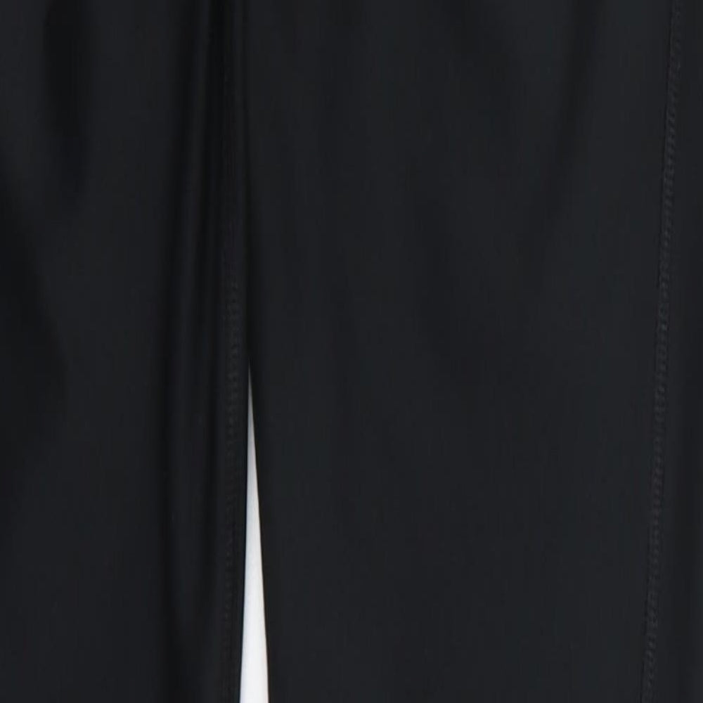 Nike Womens Black  Polyester Track Pants Trousers Size XS L31 in Regular