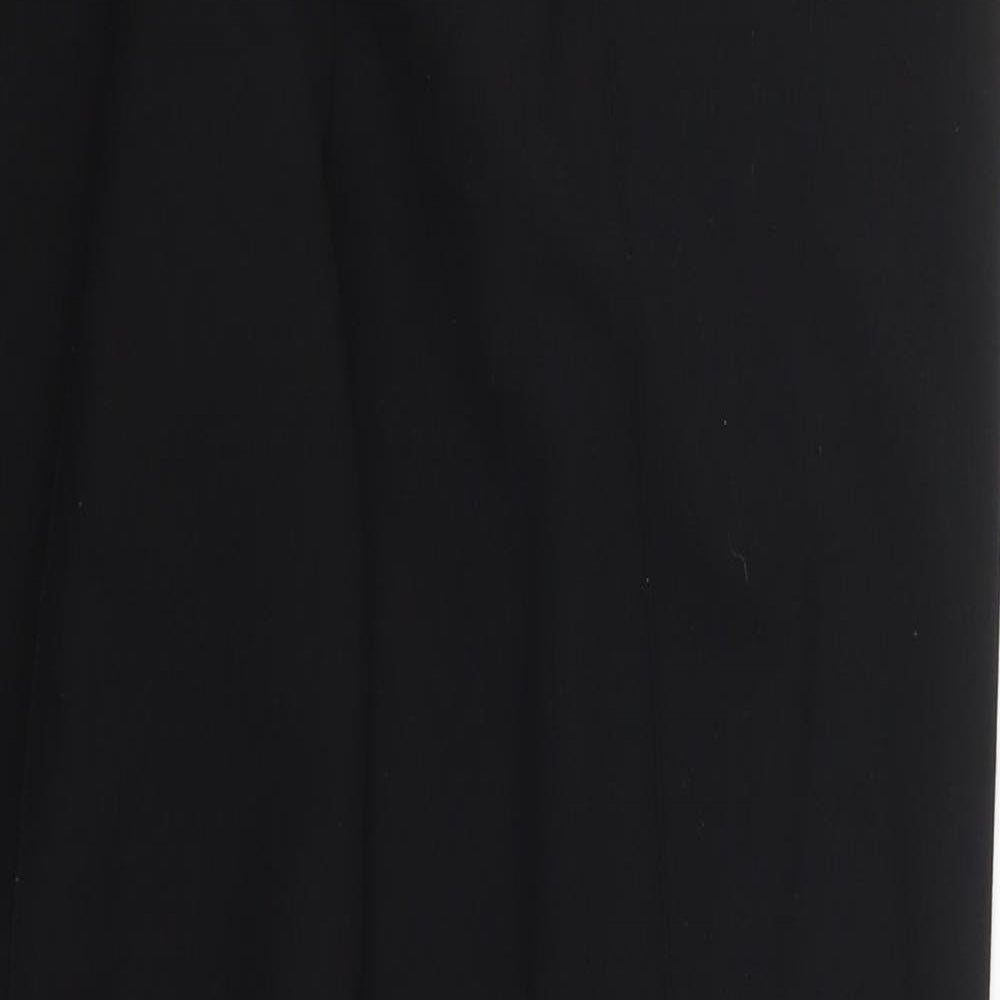 Sarah Hamilton Womens Black  Polyester Trousers  Size 12 L28 in Regular
