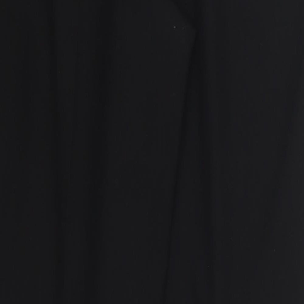 Sarah Hamilton Womens Black  Polyester Trousers  Size 12 L28 in Regular