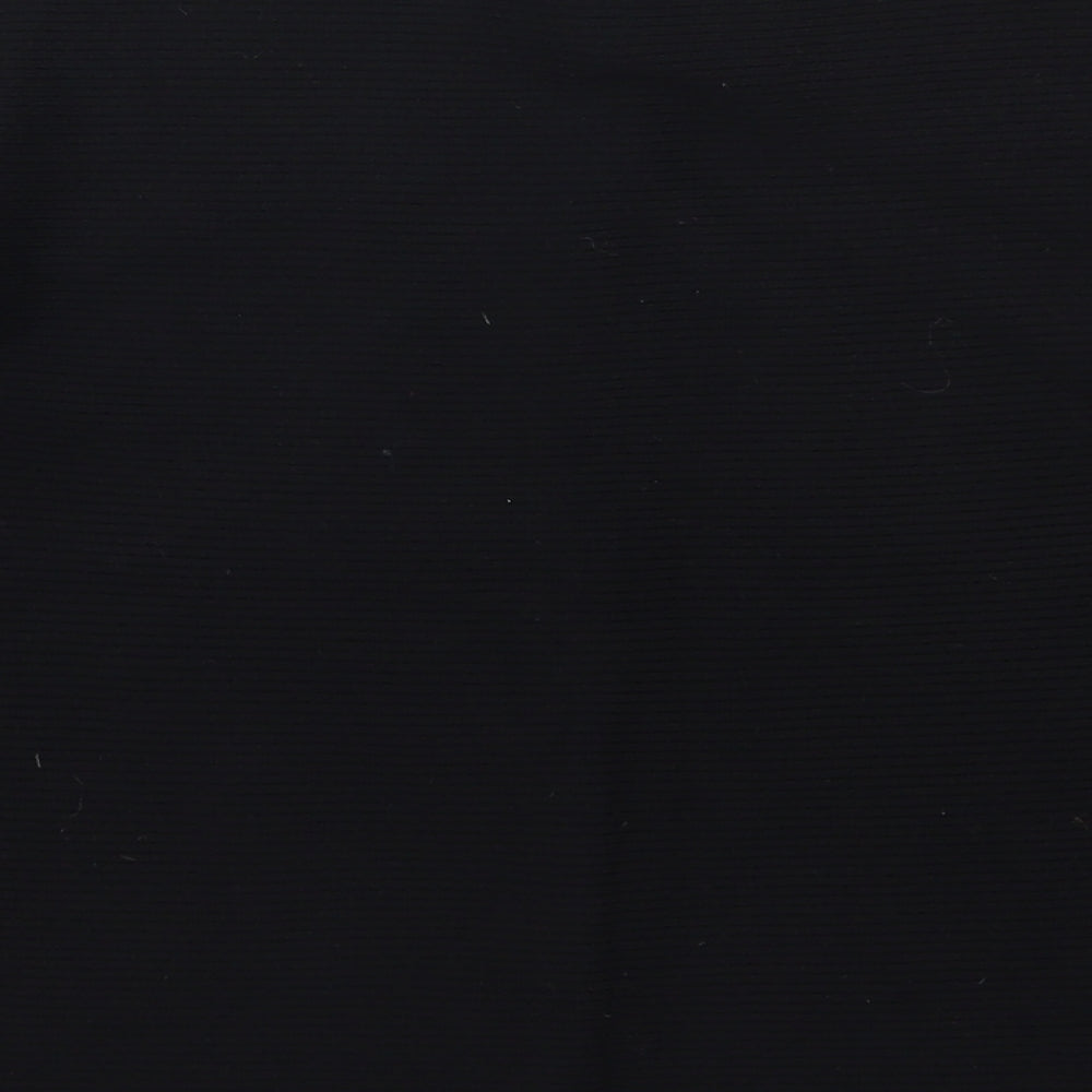 TU Womens Black Mock Neck  Viscose Pullover Jumper Size 12