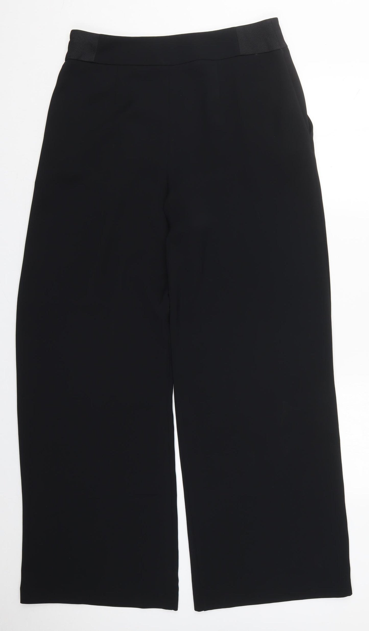 Coast Womens Black  Polyester Trousers  Size 14 L32 in Regular Zip
