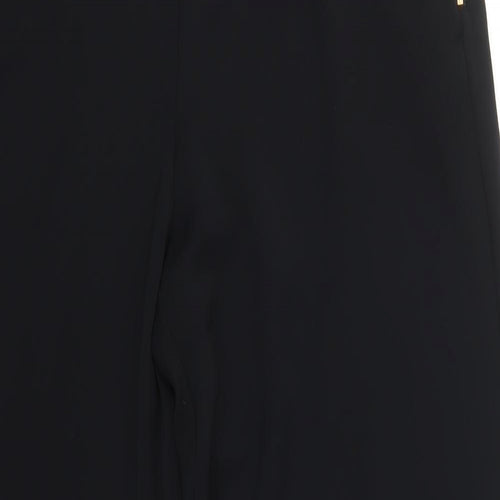 Coast Womens Black  Polyester Trousers  Size 14 L32 in Regular Zip