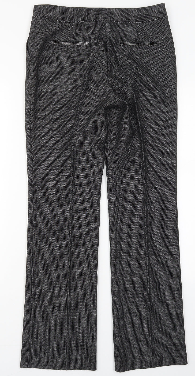 NXT Womens Grey  Polyester Trousers  Size 8 L32 in Regular Hook & Eye