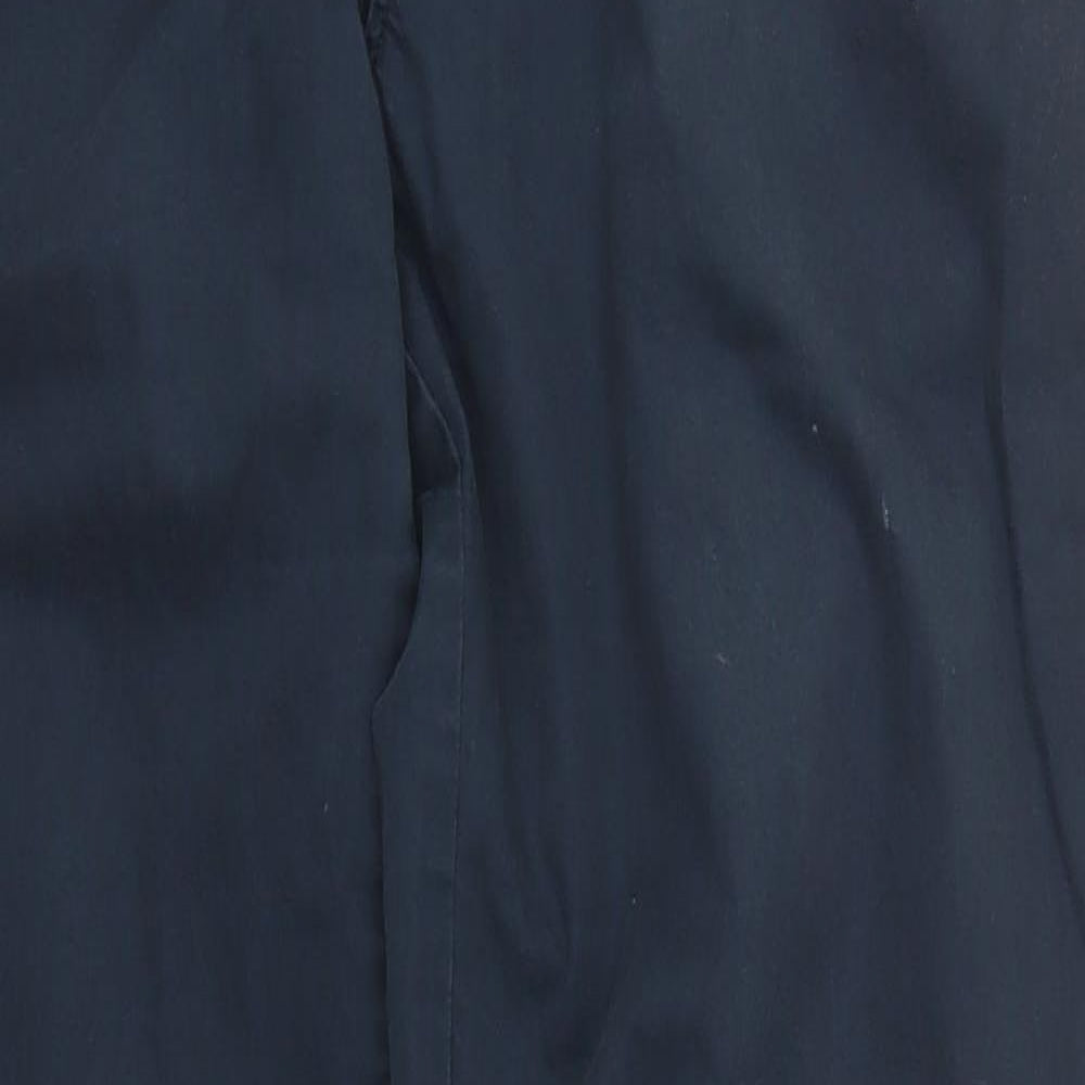 J.CREW Mens Blue  Cotton Trousers  Size 32 L34 in Regular Button