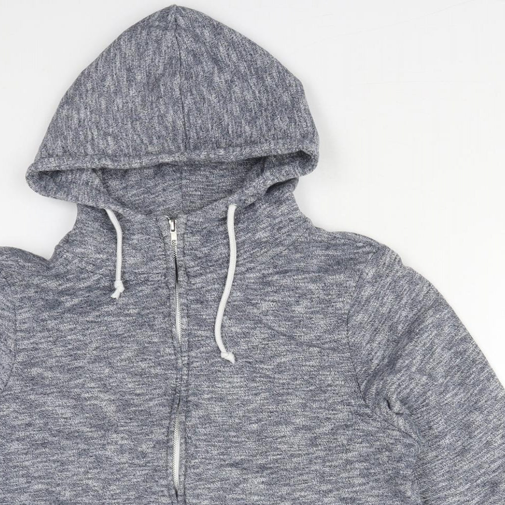Atmosphere Womens Blue  Cotton Full Zip Hoodie Size 18  Zip