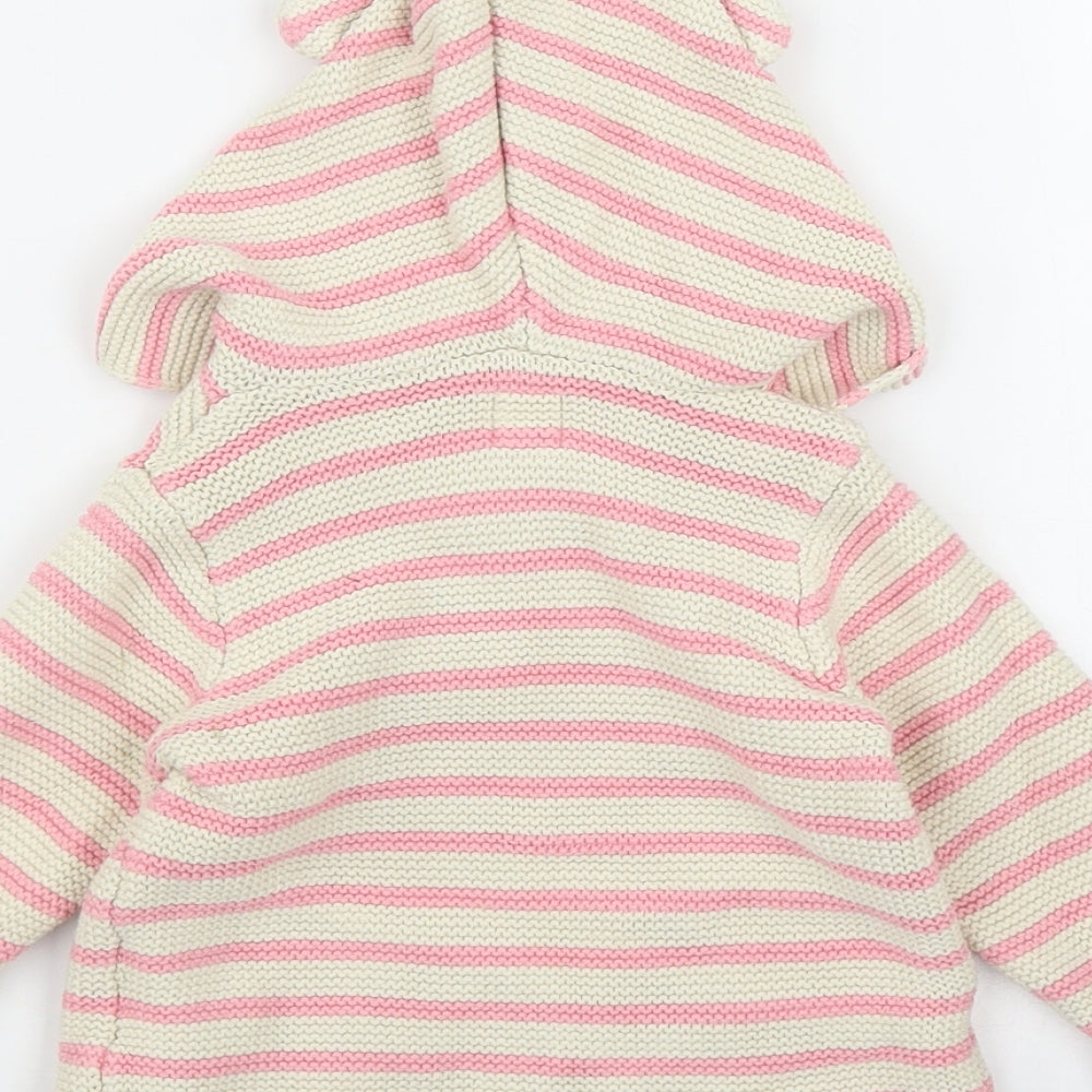 Gap Girls Pink Striped  Jacket  Size 6-9 Months