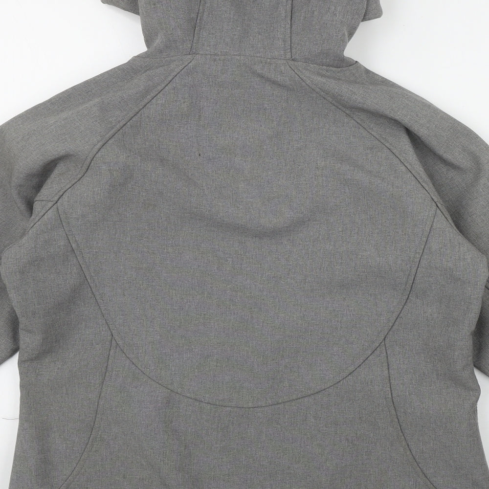 X-Land Womens Grey   Rain Coat Jacket Size S  Zip