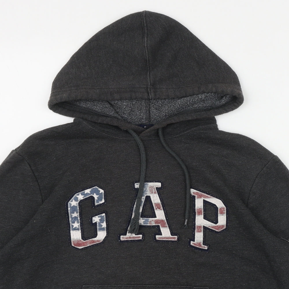 Gap Womens Grey  Cotton Pullover Hoodie Size XS