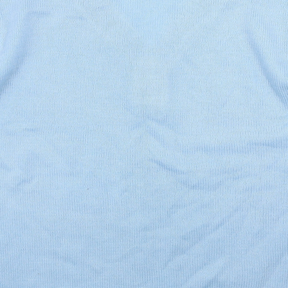 Damart Womens Blue V-Neck  Acrylic Pullover Jumper Size 18