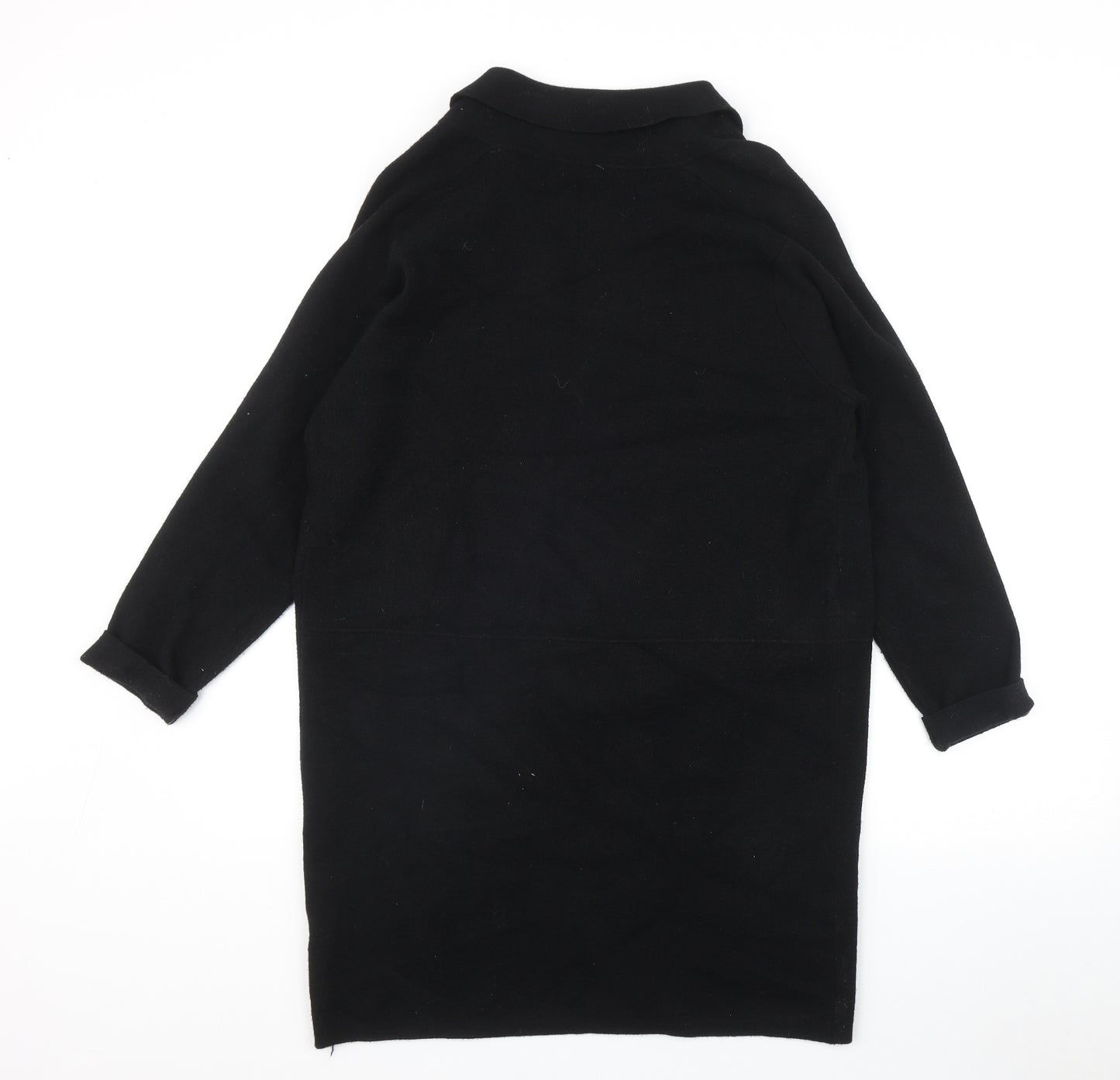 Kilky Womens Black Collared  Wool Cardigan Jumper Size M