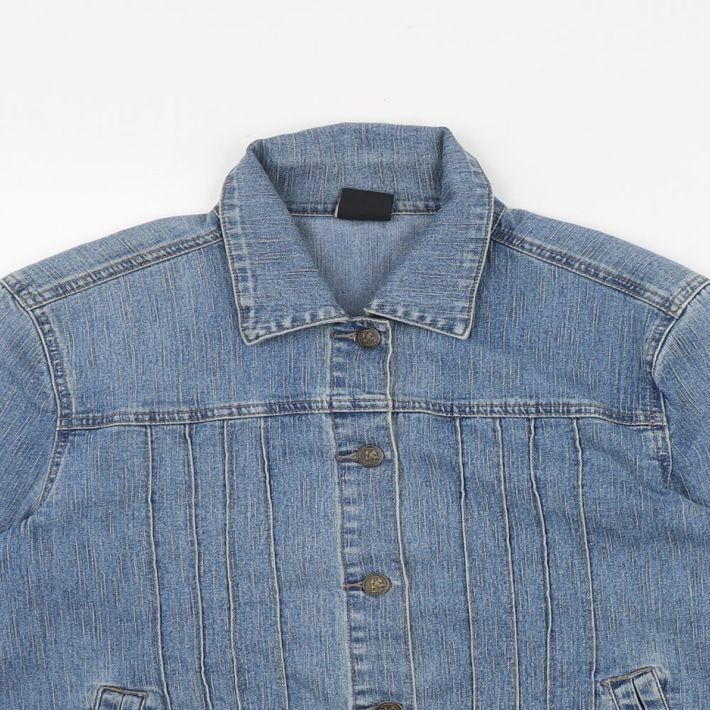 Universal Jeans Womens Blue   Jacket  Size 16  Button