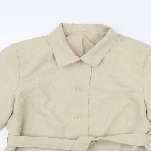 Preworn Womens Beige   Jacket  Size 14  Button