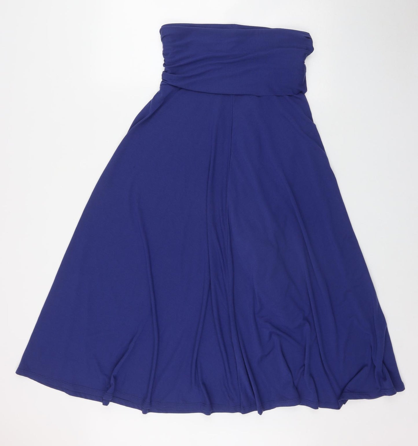 Avon Womens Blue  Polyester Maxi Skirt Size 12   Tie