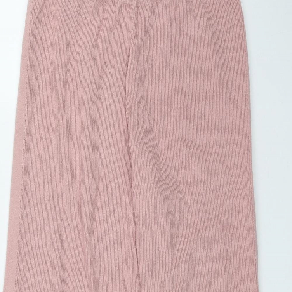 Oasis Womens Pink  Viscose Jogger Trousers Size M L28 in Regular