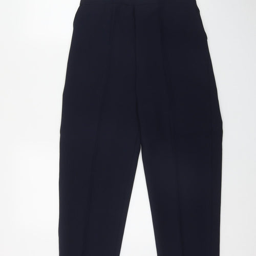 Preworn Womens Blue  Polyester Trousers  Size 14 L24 in Regular