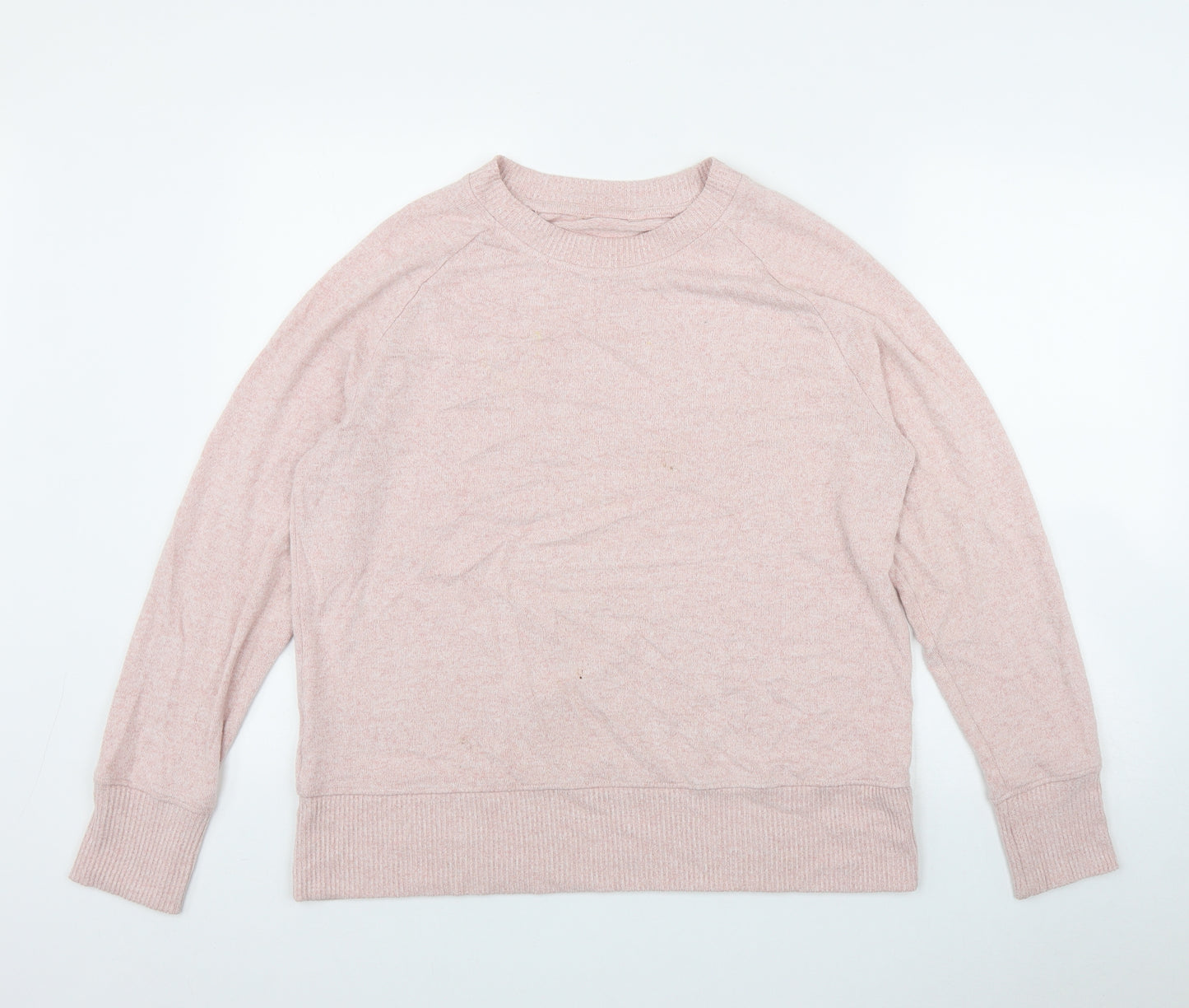 NEXT Womens Pink Round Neck  Viscose Pullover Jumper Size 16