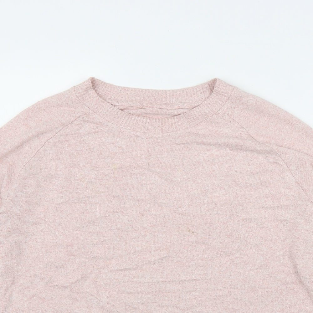 NEXT Womens Pink Round Neck  Viscose Pullover Jumper Size 16