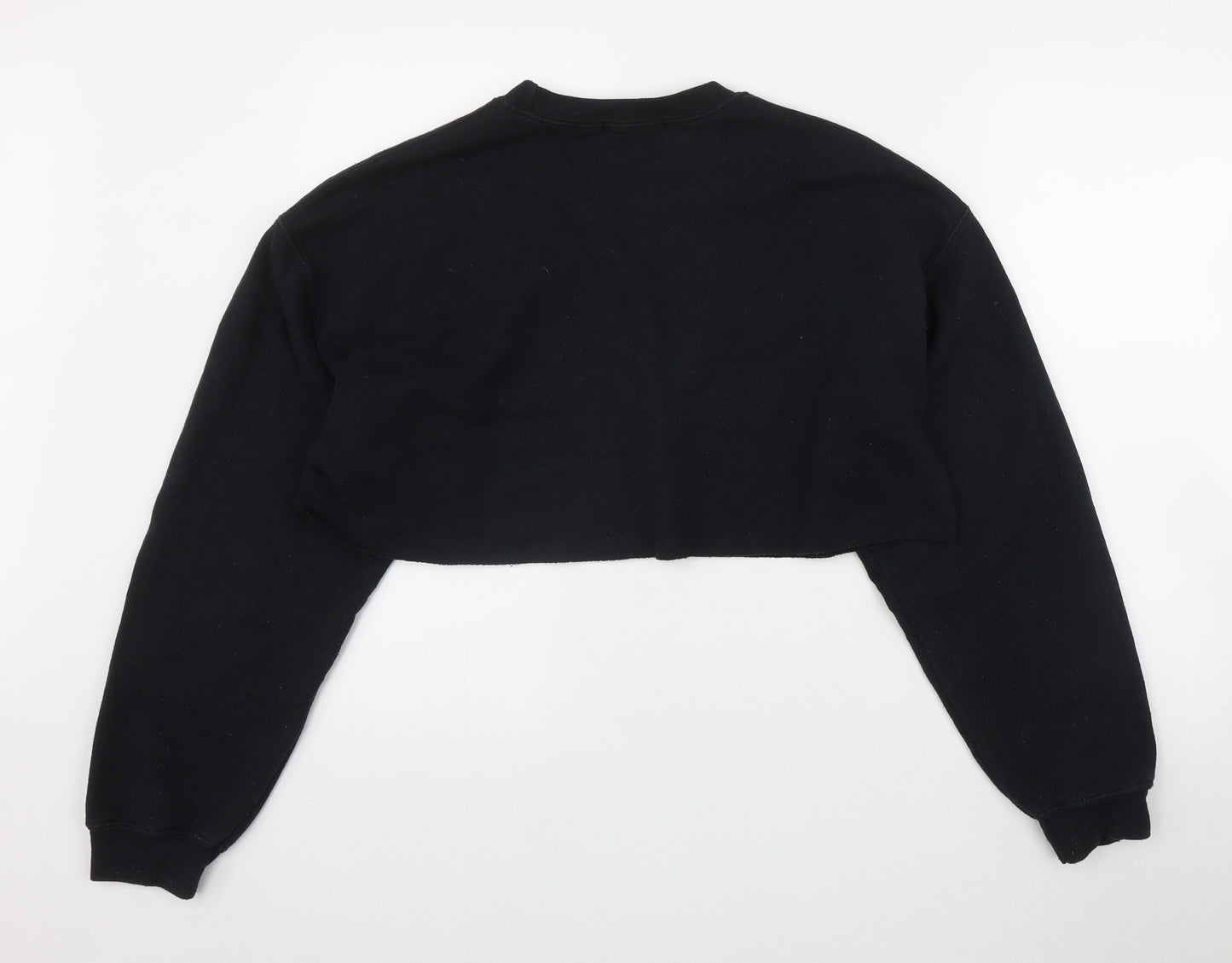 In the Style Womens Black  Polyester Pullover Sweatshirt Size 10   - 'God is a woman'