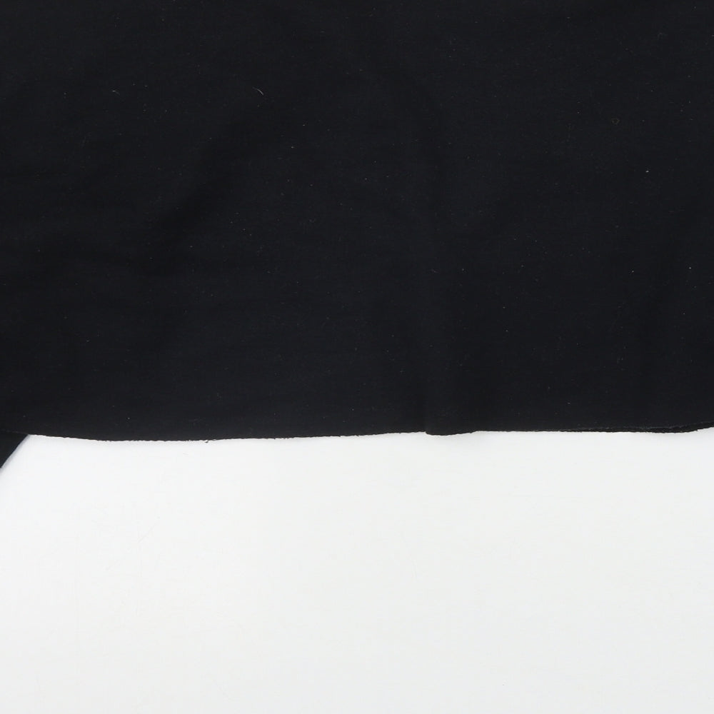 In the Style Womens Black  Polyester Pullover Sweatshirt Size 10   - 'God is a woman'