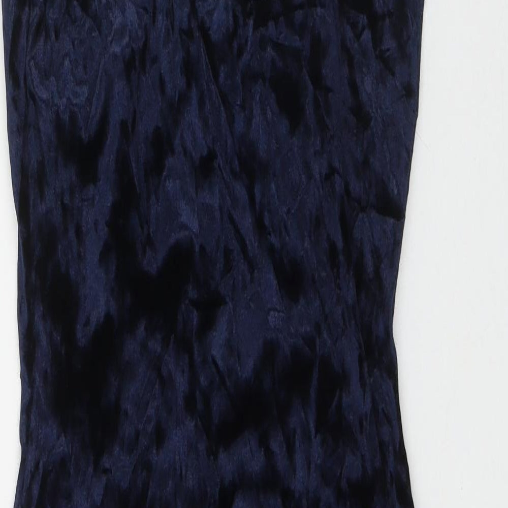 Missguided Womens Blue  Polyester Bodycon  Size 8  V-Neck