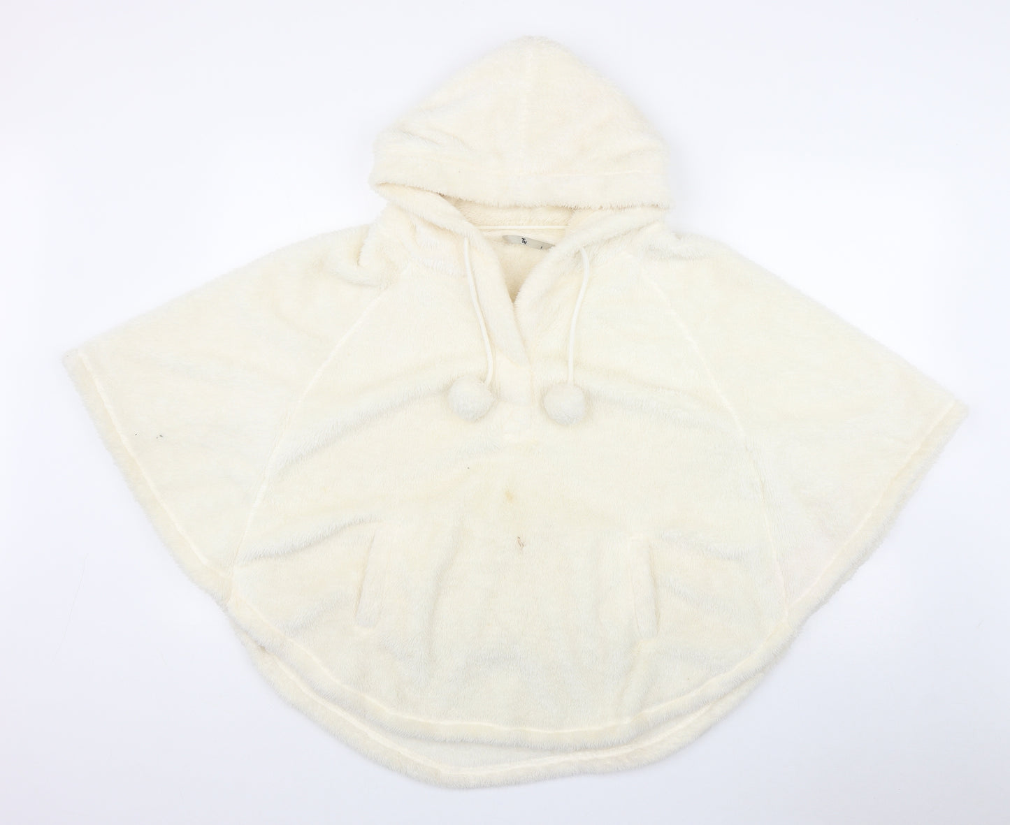 TU Womens Ivory   Jacket Poncho Size S