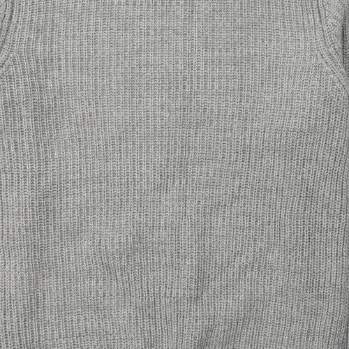 Primark Mens Grey Round Neck  Cotton Pullover Jumper Size L