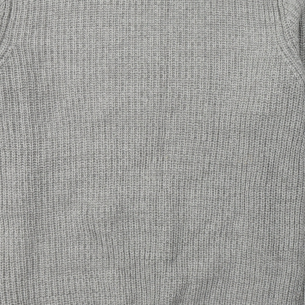 Primark Mens Grey Round Neck  Cotton Pullover Jumper Size L