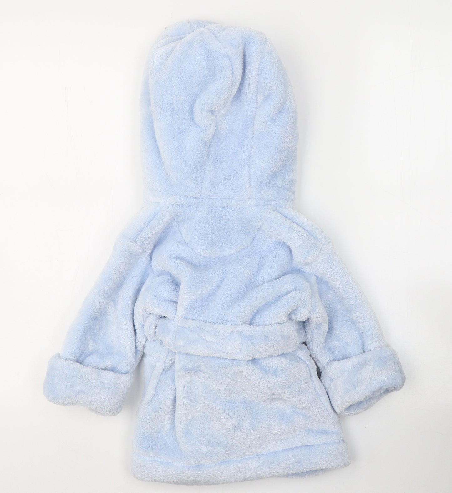 NEXT Baby Blue Solid Polyester Kimono One Piece Size 9-12 Months  Tie