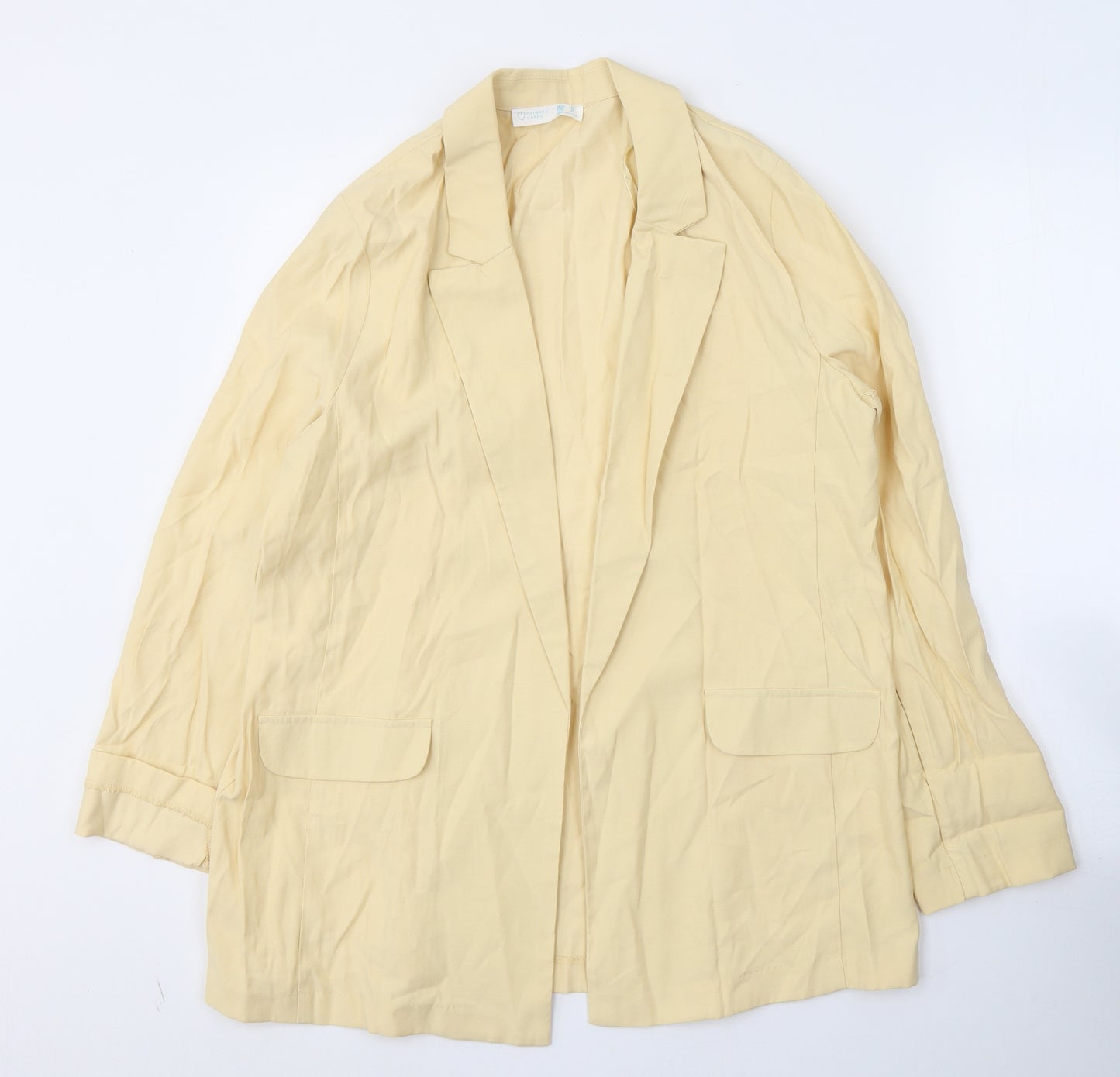 Primark Womens Yellow   Jacket Blazer Size 14