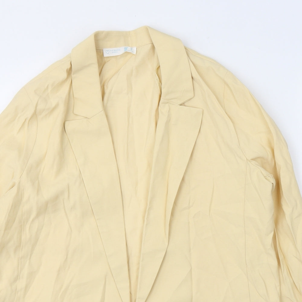 Primark Womens Yellow   Jacket Blazer Size 14