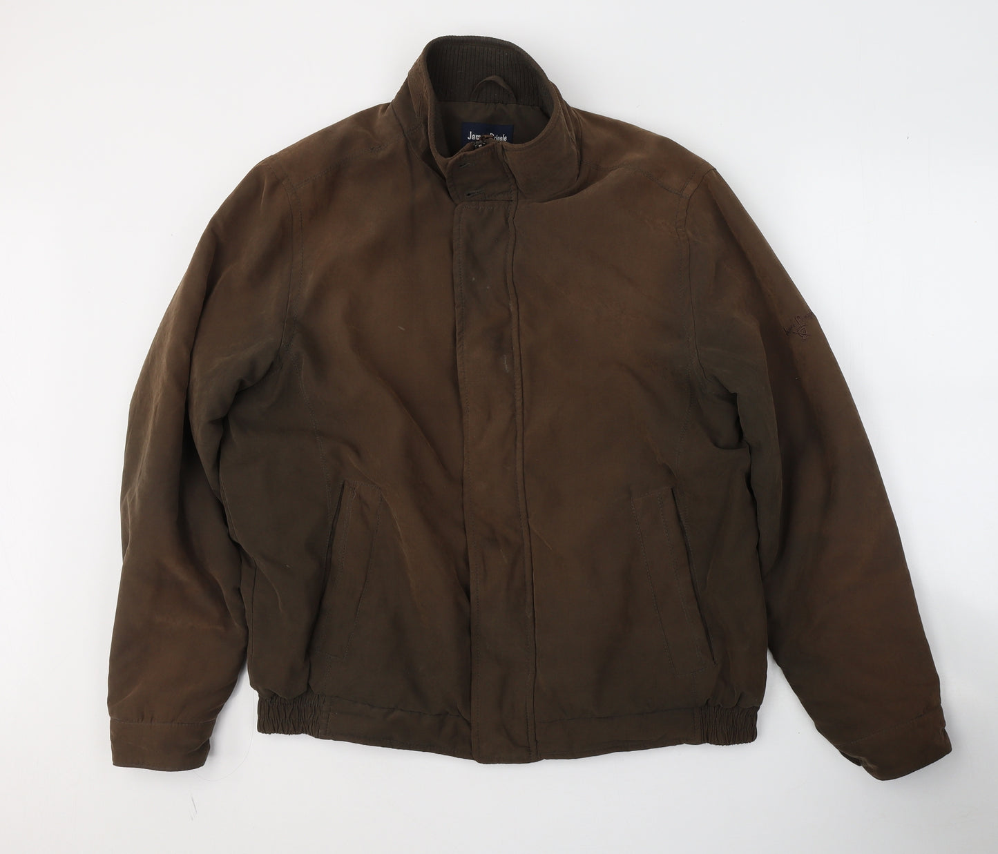James Pringle Mens Brown   Jacket Coat Size M  Zip