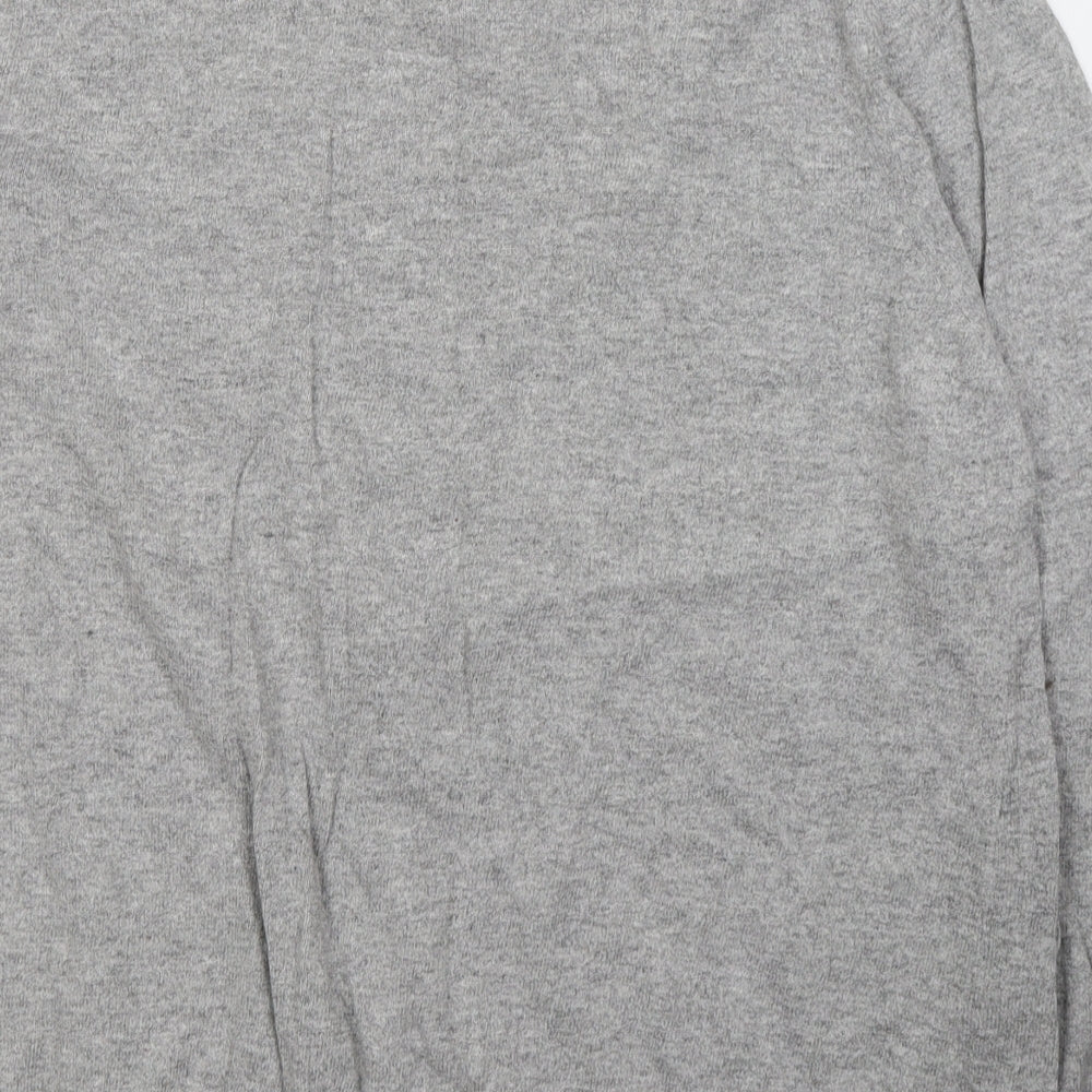 Debenhams Womens Grey  Cotton Jersey T-Shirt Size 18 Round Neck - Christmas Reindeer