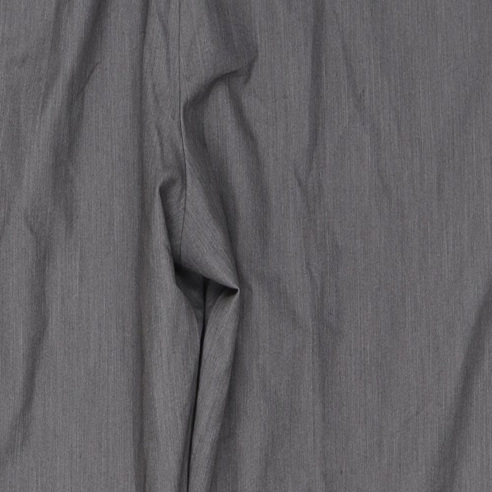 Dorothy Perkins Womens Grey  Polyester Cropped Trousers Size 16 L27 in Regular Button