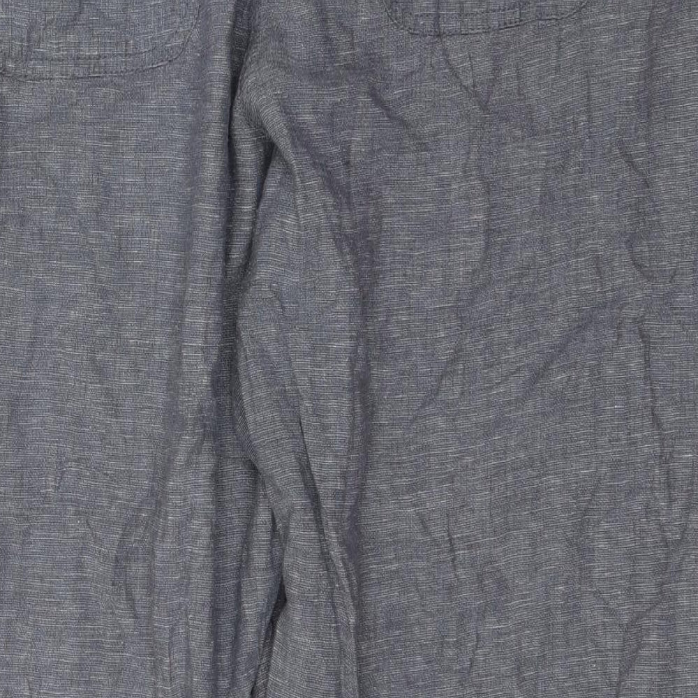 George Womens Grey  Linen Trousers  Size 20 L29 in Regular Tie