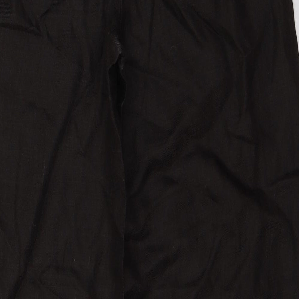 NEXT Womens Brown  Ramie Trousers  Size 12 L29 in Regular Button