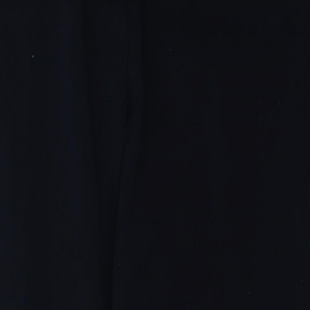 Marks and Spencer Womens Blue  Polyester Trousers  Size 18 L29 in Regular Button